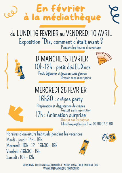 programme mediatheque fevrier